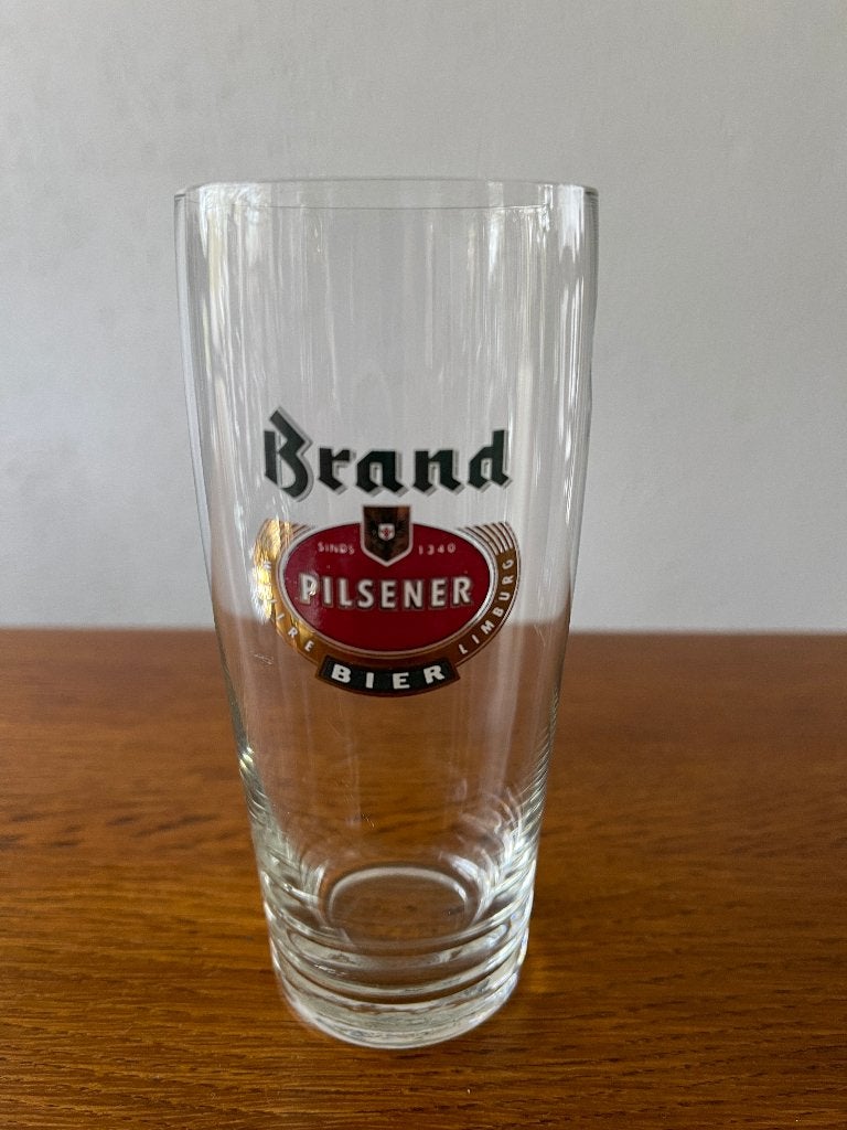 Bierglas "Brand Pilsener" 'Limburg' Nieuw, Ophalen of Verzenden, Nieuw, Glas of Glazen, Overige merken