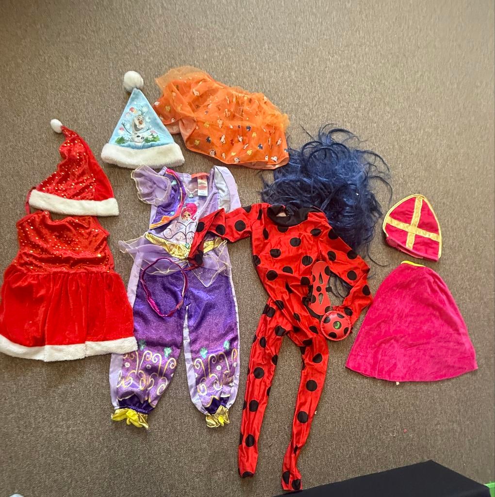Verkleedpakket: Ladybug, Shimmer & Shine, Kerst, Sinterklaas, Ophalen, Gebruikt, 110 t/m 116, Meisje