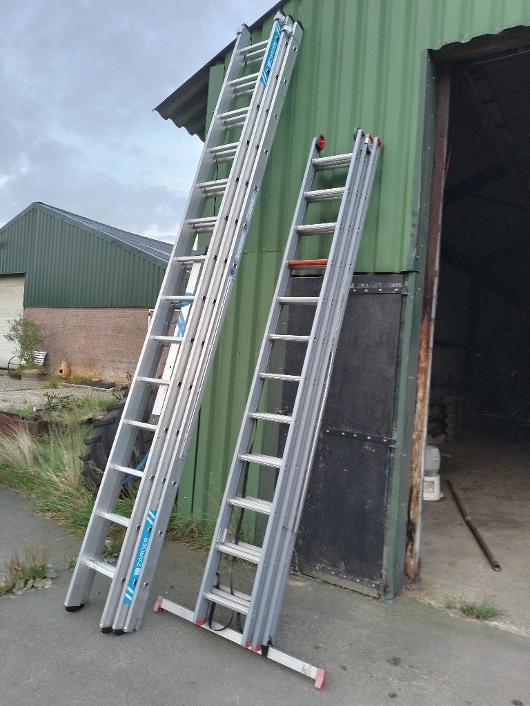 Ladder 6-10mtr reformladder 2/3dlg hoge werktrap 6-10treeds, Doe-het-zelf en Verbouw, Ophalen, Gebruikt, Ladder, 4 meter of meer