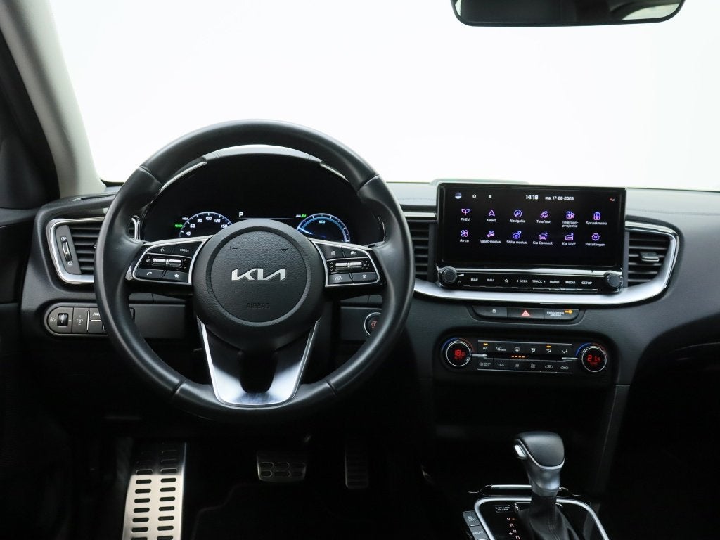 Kia Xceed 1.6 GDi PHEV Dynamic Line | Navigatie | Camera | H, Auto's, Gebruikt, Leder en Stof, Zwart, Plug-in hybride