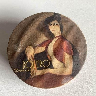 Zeldzame art deco poederdoos Dana Bolero, Ophalen of Verzenden