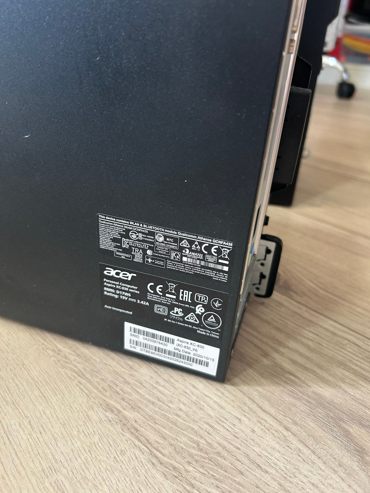 Acer Aspire XC-830 Desktop PC - Intel J4025, 8GB RAM, 256GB, Computers en Software, 8 GB, Minder dan 2 Ghz, Ophalen of Verzenden