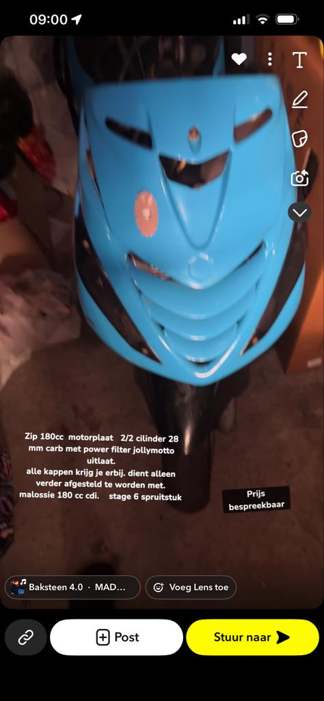 Zip 180cc motorplaat 2/2 cilinder bericht me voor hele video, Ophalen of Verzenden, Gebruikt, Blok, Piaggio