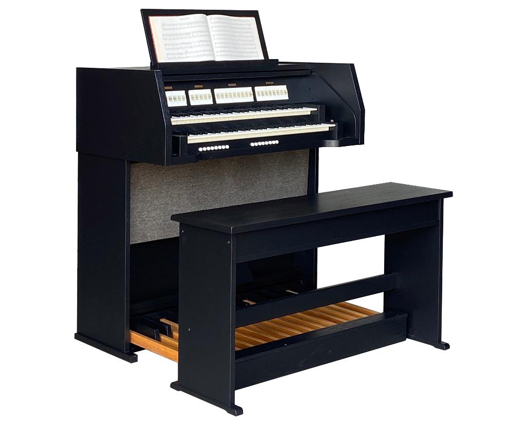JOHANNUS Festivo, zwart orgel in smalle kast 100% nieuwstaat, Ophalen, Zo goed als nieuw, 2 klavieren, Orgel