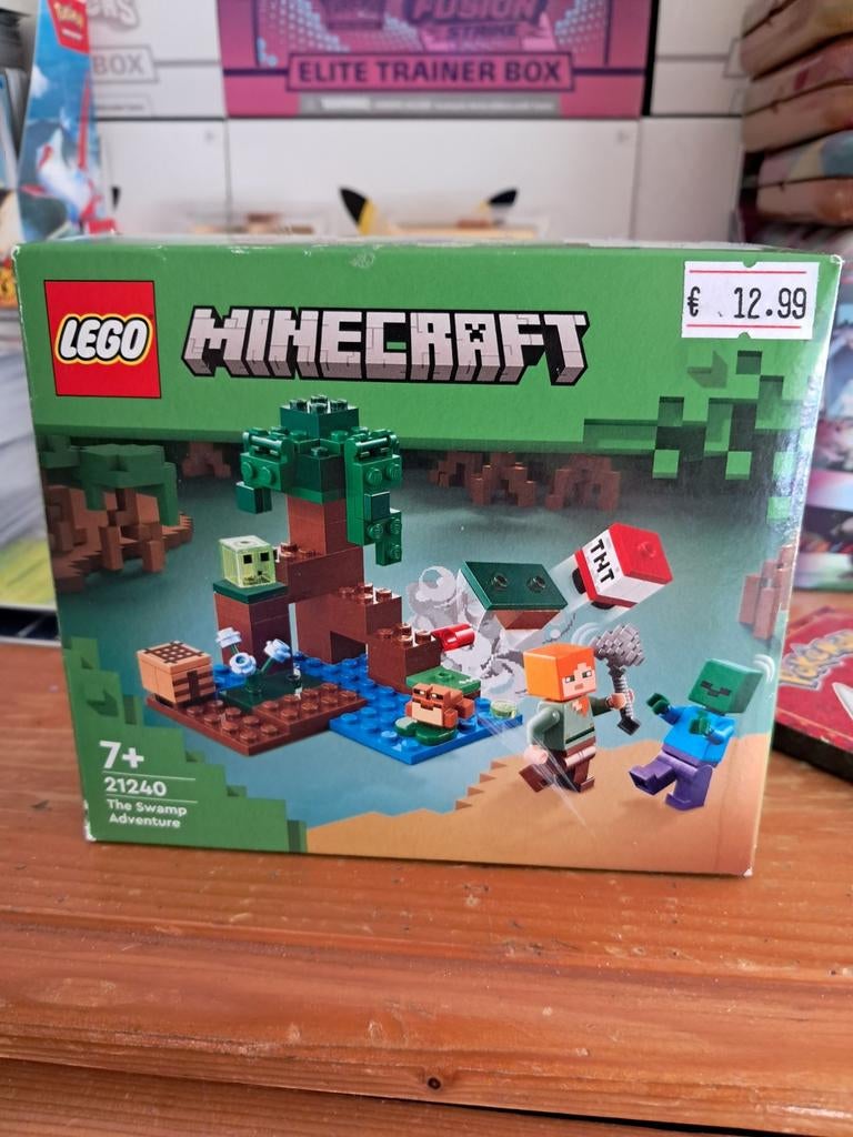 Lego minecraft THE Swamp Adventure, Ophalen of Verzenden, Gebruikt, Complete set, Lego