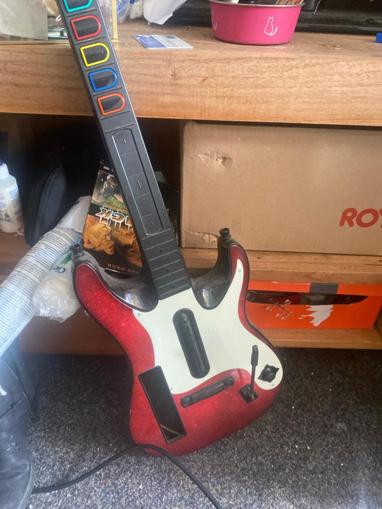 Elektronische gitaar voor gameconsole, Ophalen of Verzenden, Gebruikt, Jongen of Meisje