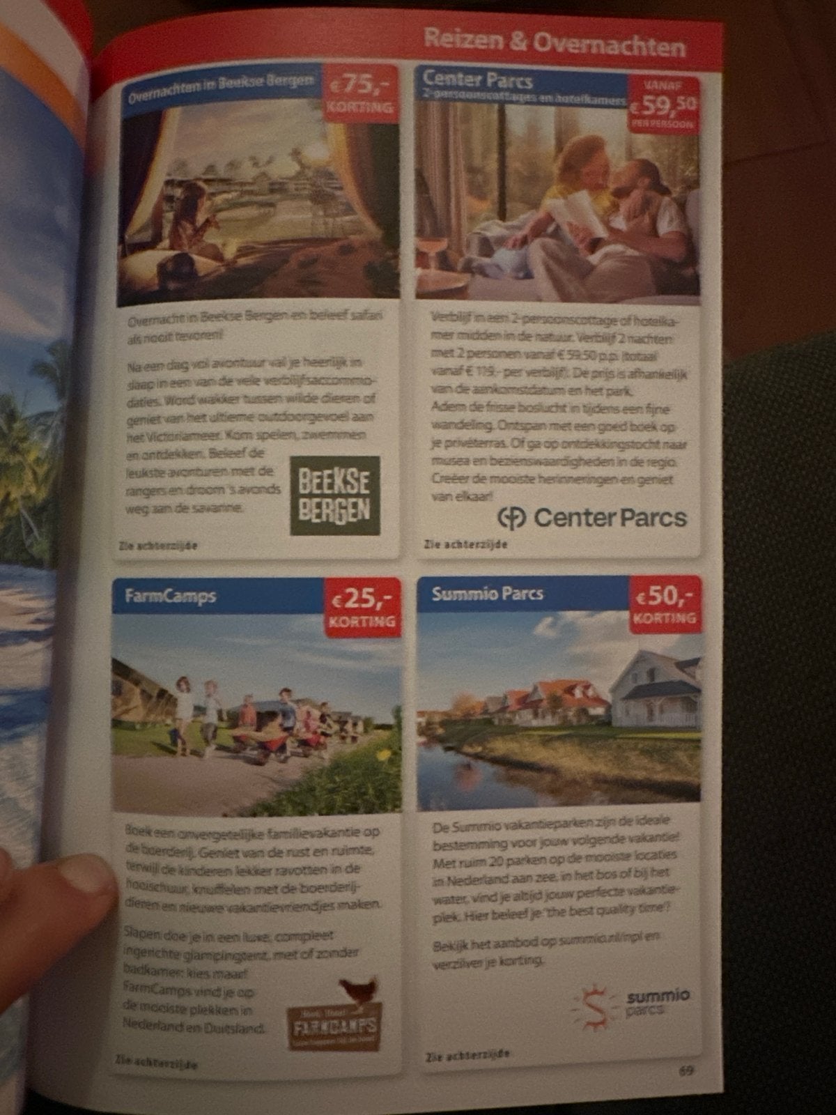 Korting beekse Bergen. Center parcs farm camps summio parcs