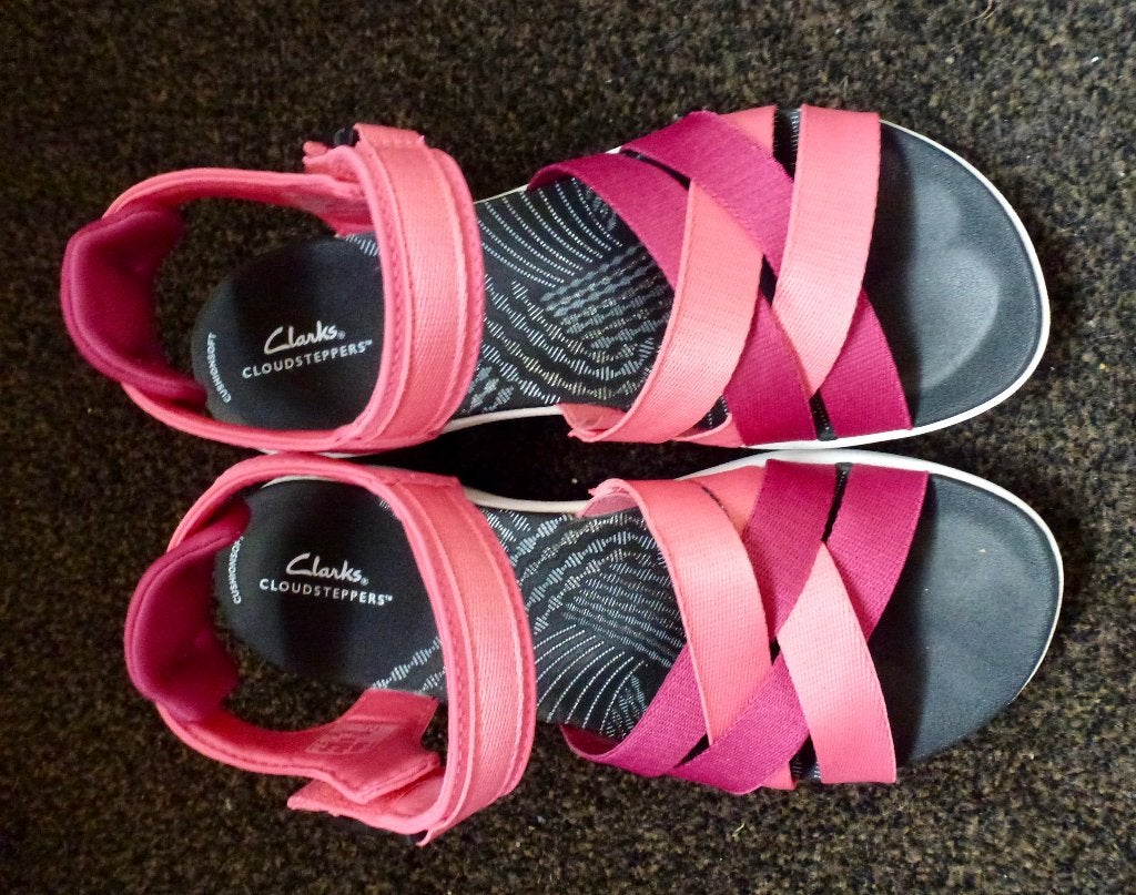 Sandalen, Clarks, zo goed als nieuw., Verzenden, Sandalen of Muiltjes, Zo goed als nieuw, Roze