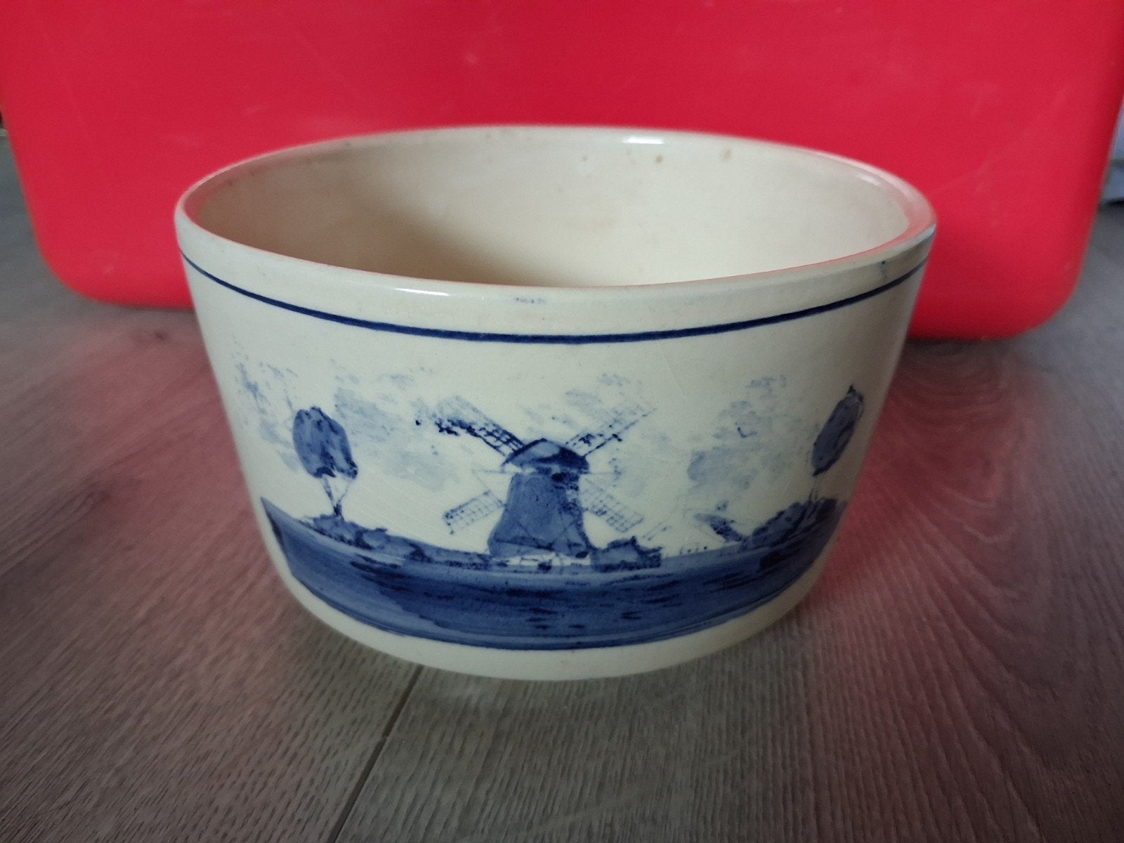 Handgeschilderde Delfts Blauwe kom - Made in Holland, Antiek en Kunst, Ophalen of Verzenden