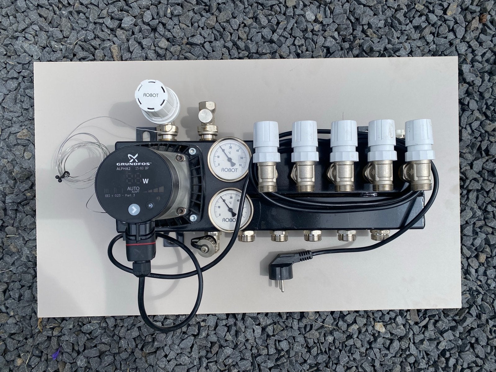 Robot vloerverwarming verdeler 5 groepen, Minder dan 30 cm, Overige typen, Minder dan 60 cm, Ophalen of Verzenden