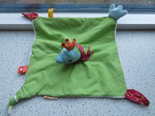 Knuffeldoek dolfijn vis oranje kroontje Dushi go with flow, Overige typen, Ophalen of Verzenden, Zo goed als nieuw, Met label