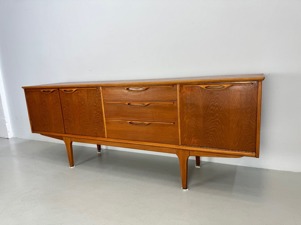 Vintage dressoir Jentique, Huis en Inrichting, Kasten | Dressoirs, Verzenden, 150 tot 200 cm, Teakhout, Zo goed als nieuw