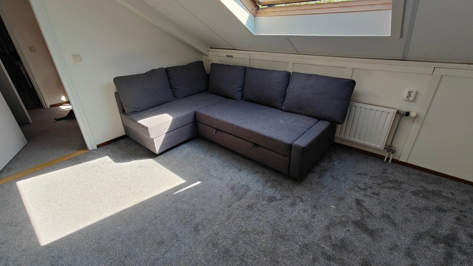 Hoekslaapbank IKEA - "FRIHETEN" - Bank bed combinatie, Ophalen, Kunststof, Zo goed als nieuw, 150 cm of meer