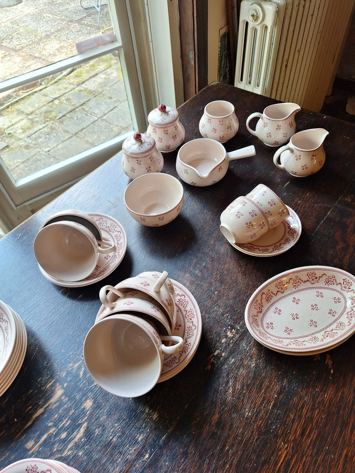 Laura ashley servies set petit fleur roze johnson brothers, Ophalen