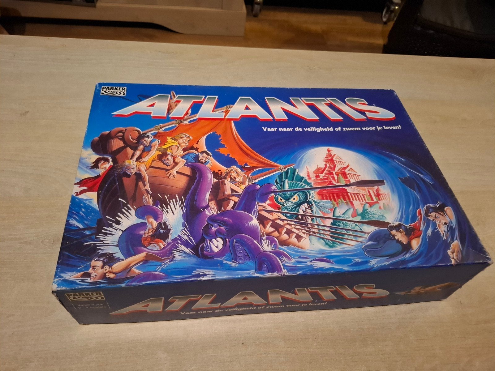 Atlantis bordspel - Vlucht voor de zinkende stad, Hobby en Vrije tijd, Parker, Gebruikt, De Entree 240, 1101 EE Amsterdam, Ophalen of Verzenden
