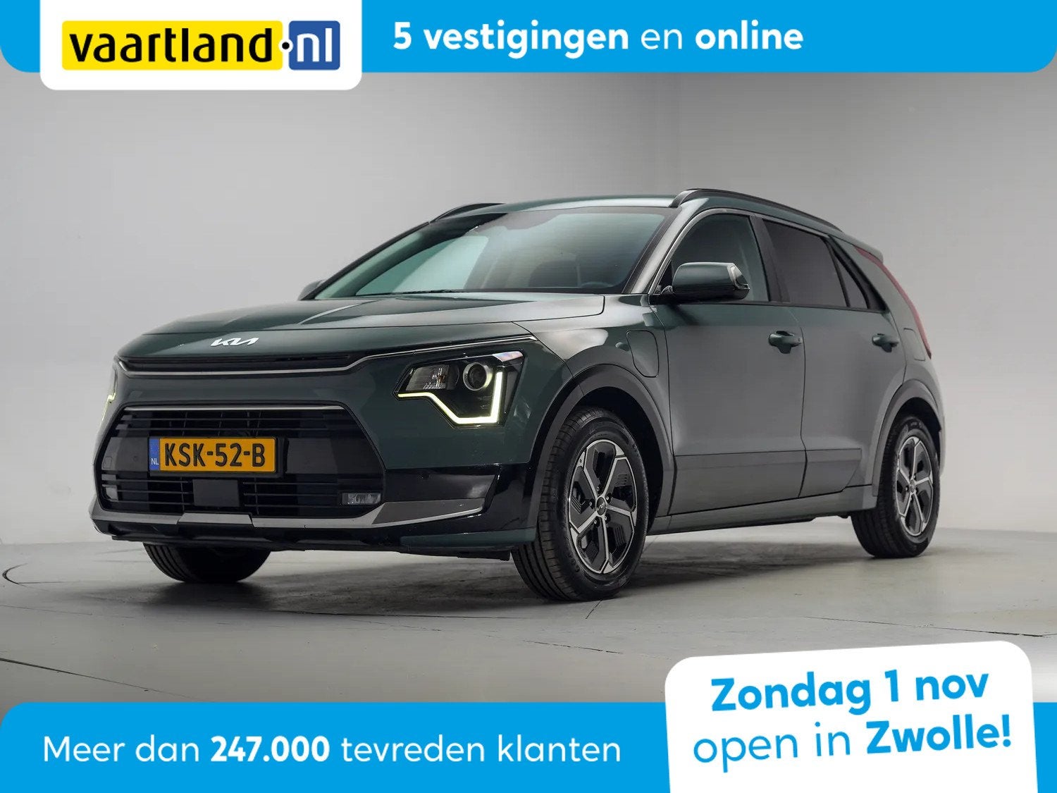 Kia Niro 1.6 GDi PHEV DynamicLine Aut. [ Navi Apple/Android, Auto's, Automaat, Adaptive Cruise Control, Gebruikt, Leder