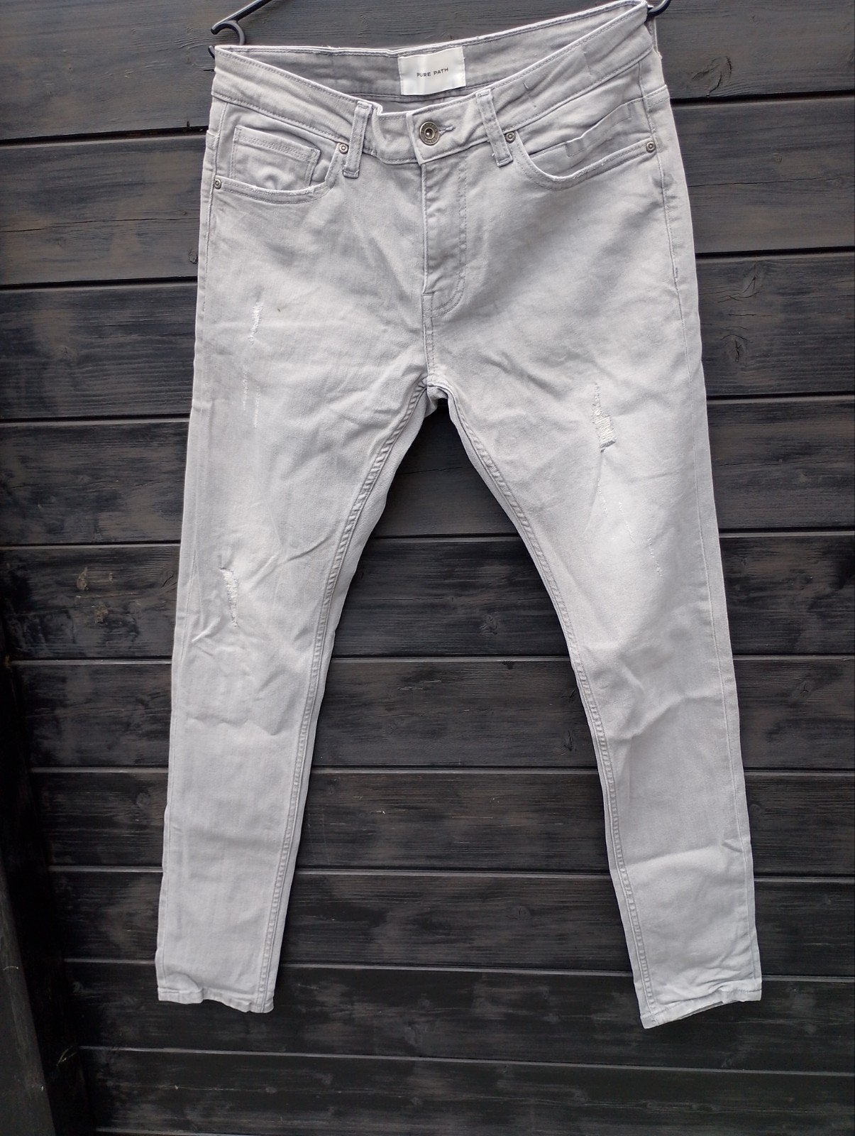 Licht grijze heren jeans, Ophalen, Zo goed als nieuw, Grijs