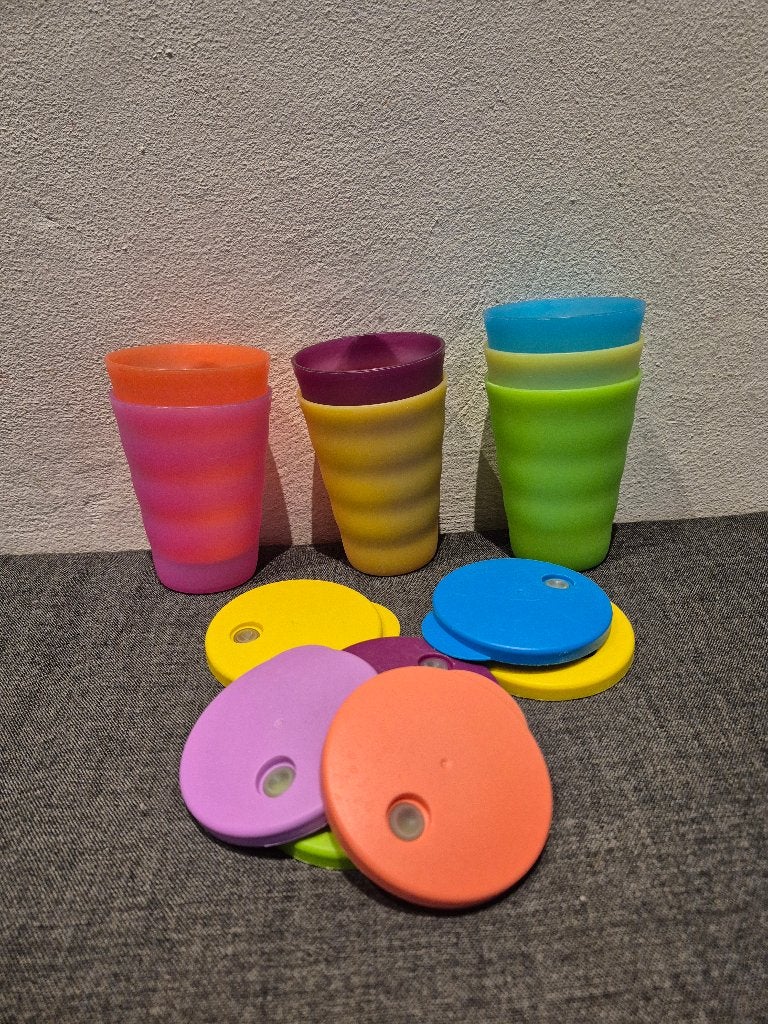 Rietjesbekers tupperware, Ophalen of Verzenden, Gebruikt, Overige typen