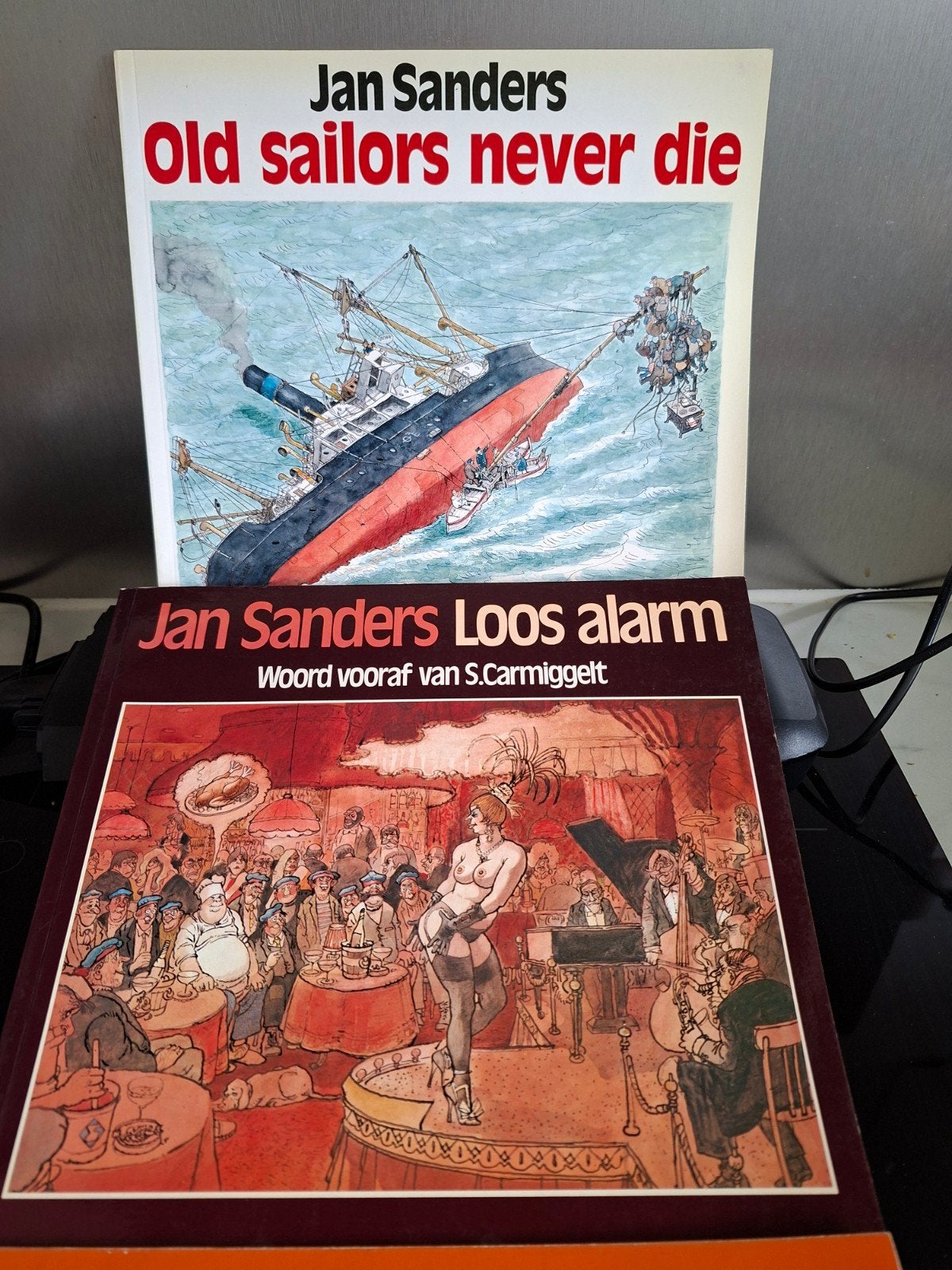 Jan Sanders boeken: Loos alarm, 't Kan verkeren, Old sailors, Ophalen of Verzenden, Gelezen, Jan Sanders, Nederland