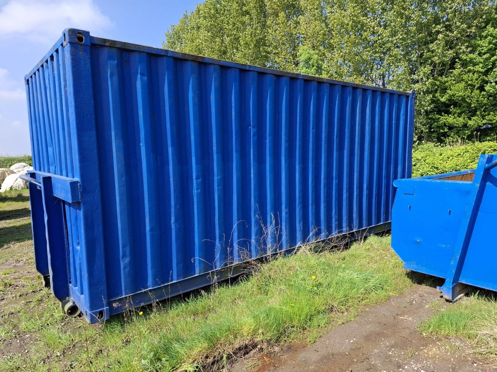 20ft zeecontainer - Blauw - Opslagcontainer, Ophalen of Verzenden