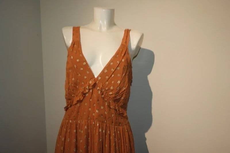 TwinSet Twin Set maxi dress gouden motief Nieuw met label44, Kleding | Dames, Maat 38/40 (M), Twinset, Verzenden, Nieuw