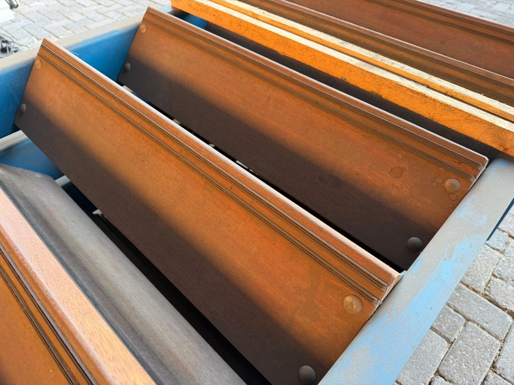 4 stuks stalen trap met hardhouten treden | rechte steektrap, Doe-het-zelf en Verbouw, Ladders en Trappen, Ophalen, Gebruikt, Trap