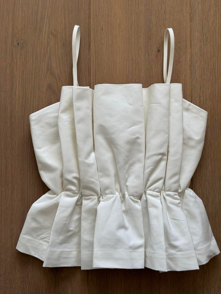 Nieuw pleated top wit Lonneke Nootenboom Shoeby mt XS, Kleding | Dames, Jumpsuits, Ophalen of Verzenden, Zo goed als nieuw, Maat 34 (XS) of kleiner