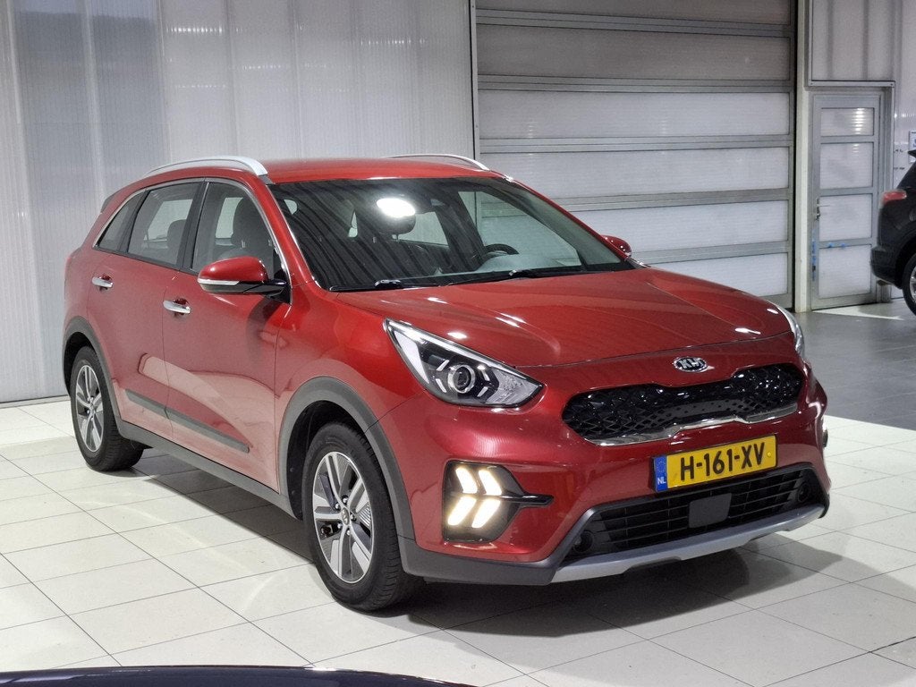 Kia Niro 1.6 GDi Hybrid DynamicLine Trekhaak, Apple Carplay/, Auto's, Gebruikt, Euro 6, Leder en Stof, Origineel Nederlands