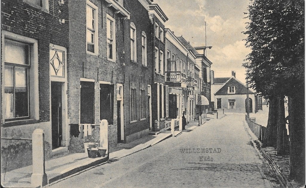 Kade Willemstad, Verzamelen, Ophalen of Verzenden, Voor 1920, Gelopen, Noord-Brabant