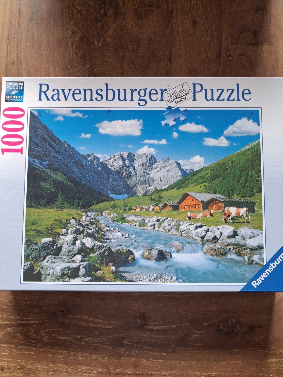 Ravensburger Legpuzzel 1000 stukjes - Alpenlandschap, Ophalen, 500 t/m 1500 stukjes, Zo goed als nieuw, Legpuzzel