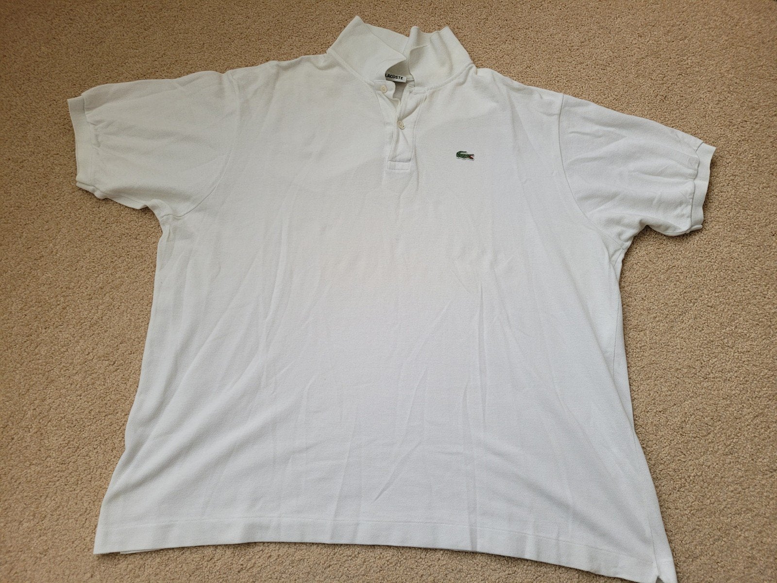 Lacoste poloshirt maat 9 ( XXXL ), Overige maten, Ophalen of Verzenden, Zo goed als nieuw, Wit