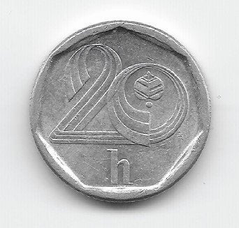 Tsjechië 20 haleru 1995 (b) KM# 2.1, Ophalen of Verzenden, Overige landen, Losse munt