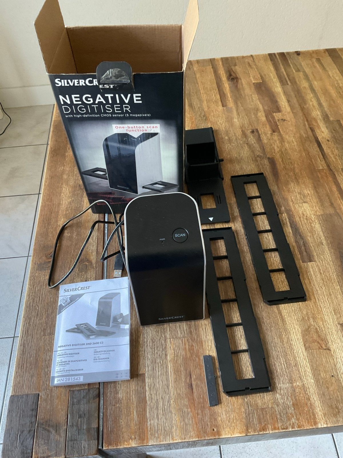 SilverCrest Negatief Digitaliseerder (5 Megapixels), Overige merken, Ophalen of Verzenden, Zo goed als nieuw, Overige typen