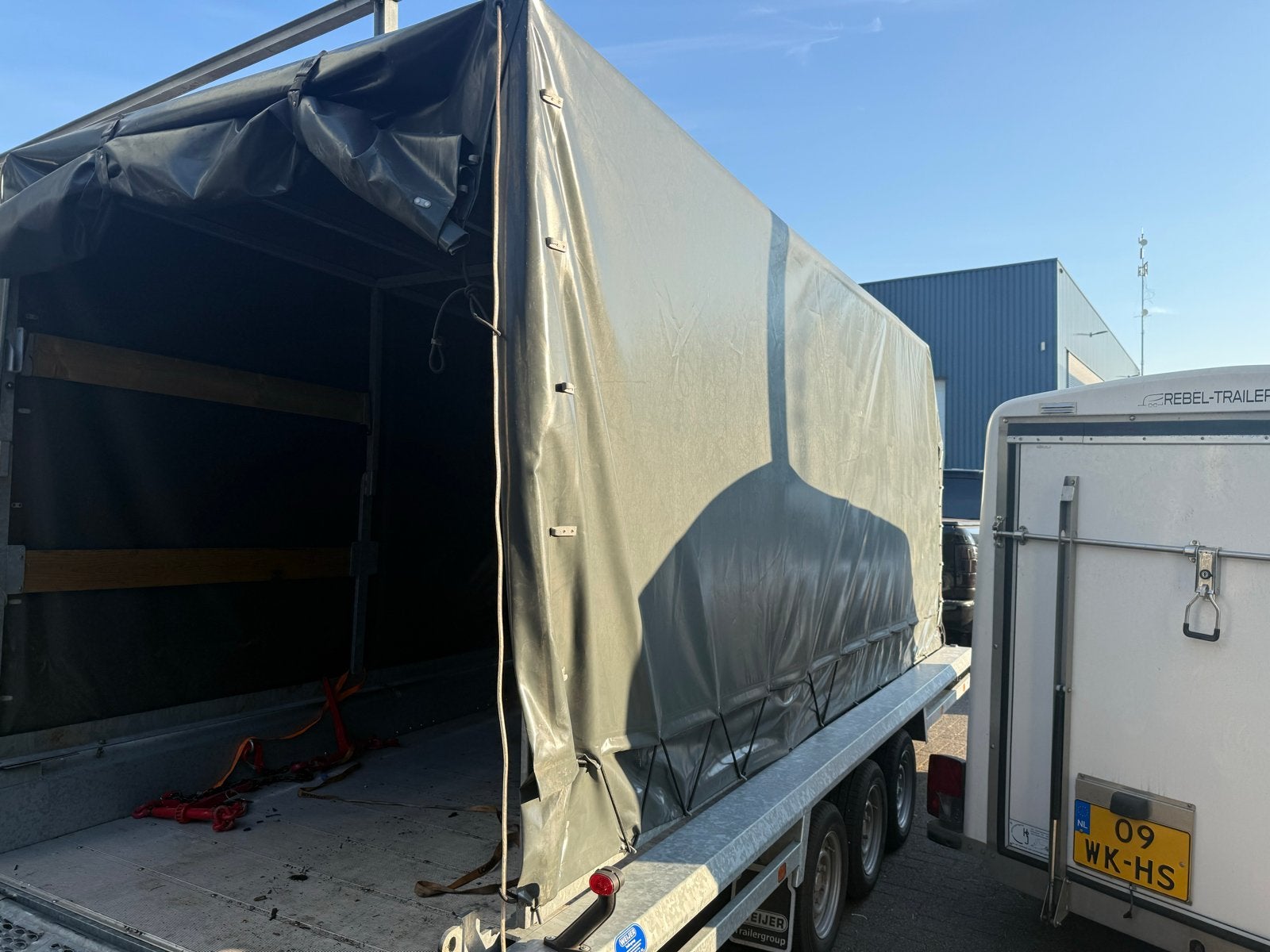 huif - 450x185x200 cm (niet de trailer), Auto diversen, Aanhangers en Bagagewagens, Ophalen, Gebruikt