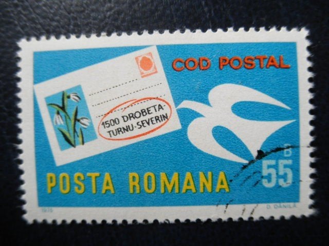 Postzegels Roemenië 1975 postkaart, vogels - cat.w. € 0,50., Ophalen of Verzenden, Overige landen, Gestempeld