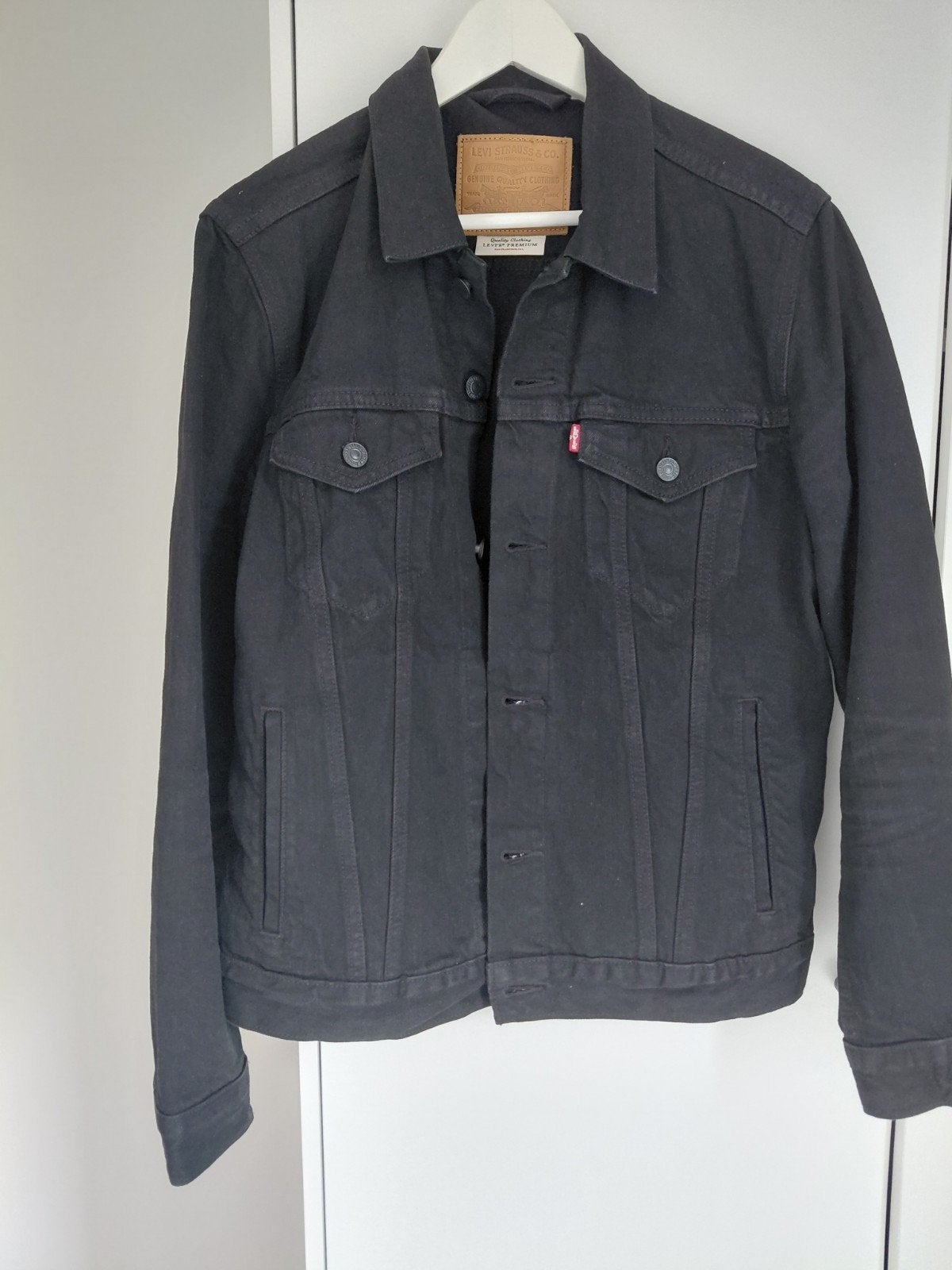 Levi's spijkerjack zwart - Maat M, Kleding | Heren, Jassen | Zomer, Levi's, Maat 48/50 (M), Zwart, Ophalen of Verzenden