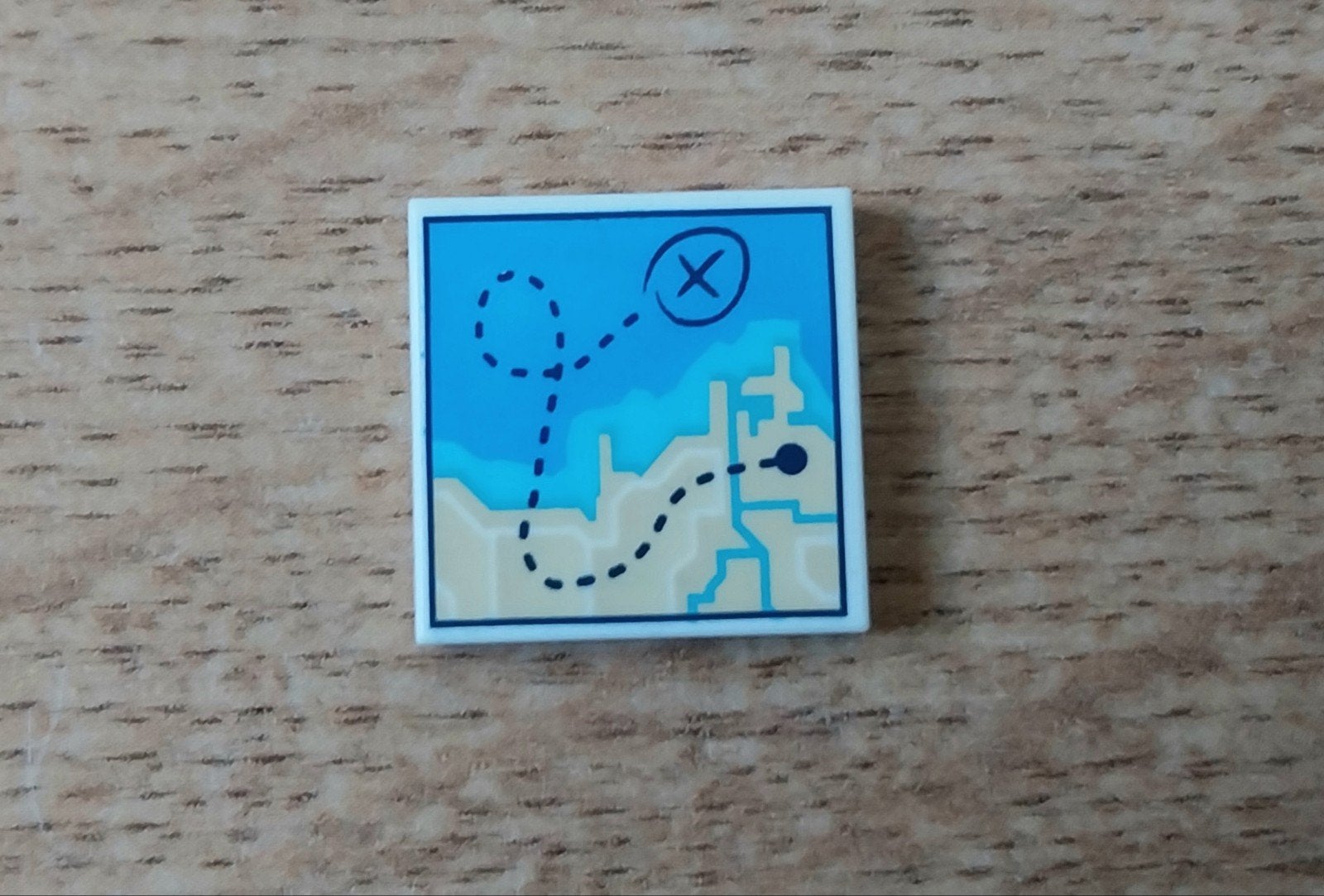 lego landkaart  / schatkaart wit 2x2 tegel opdruk nieuw🆕️, Ophalen of Verzenden, Nieuw