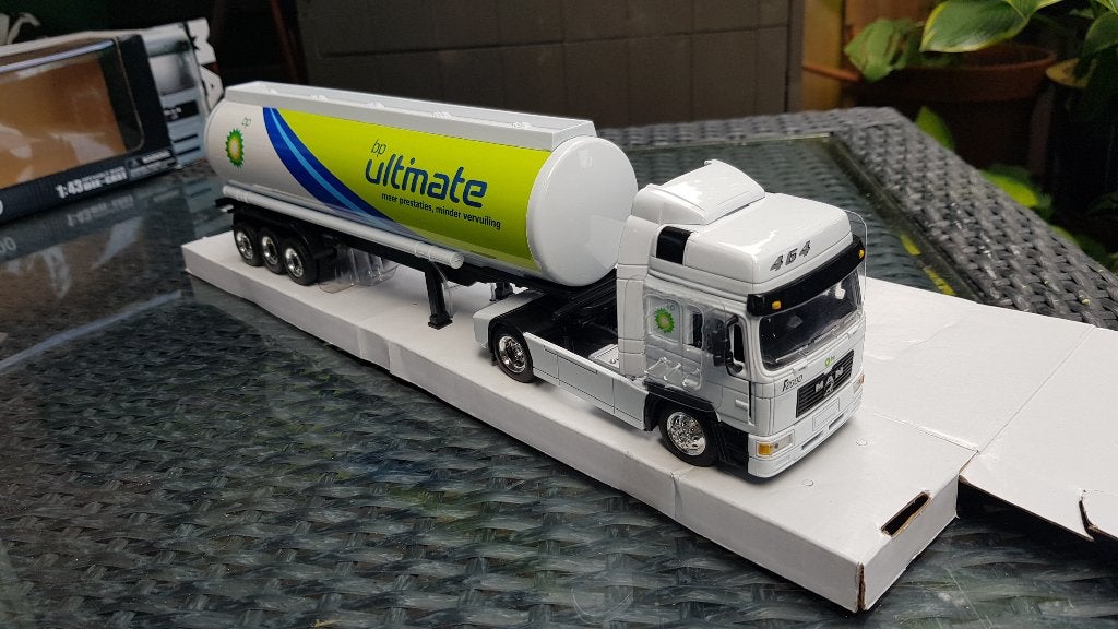 MAN F2000 Truck+ Tanktrailer 3 assi New Ray 1:43, Ophalen of Verzenden, Nieuw, Bus of Vrachtwagen, Overige merken