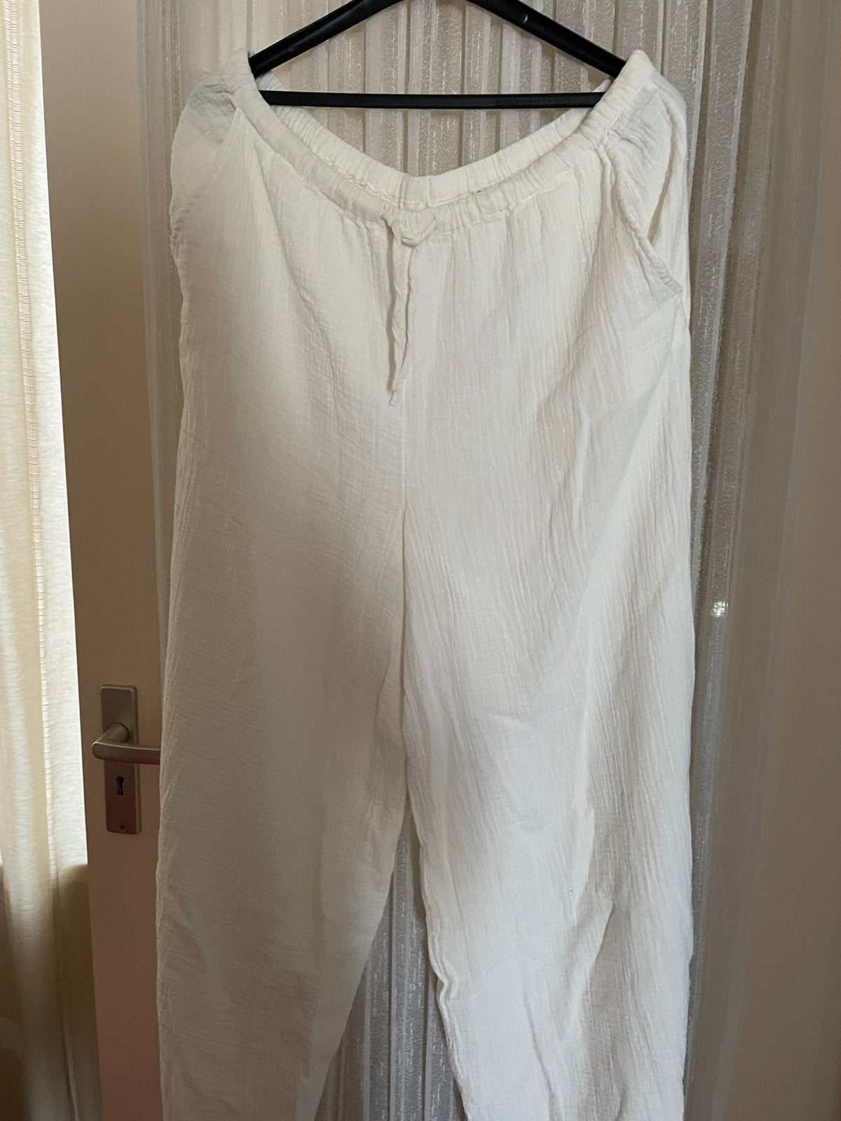 Mouseline katoenen broek mt 46, Verzenden, Nieuw, Wit, Broek of Spijkerbroek