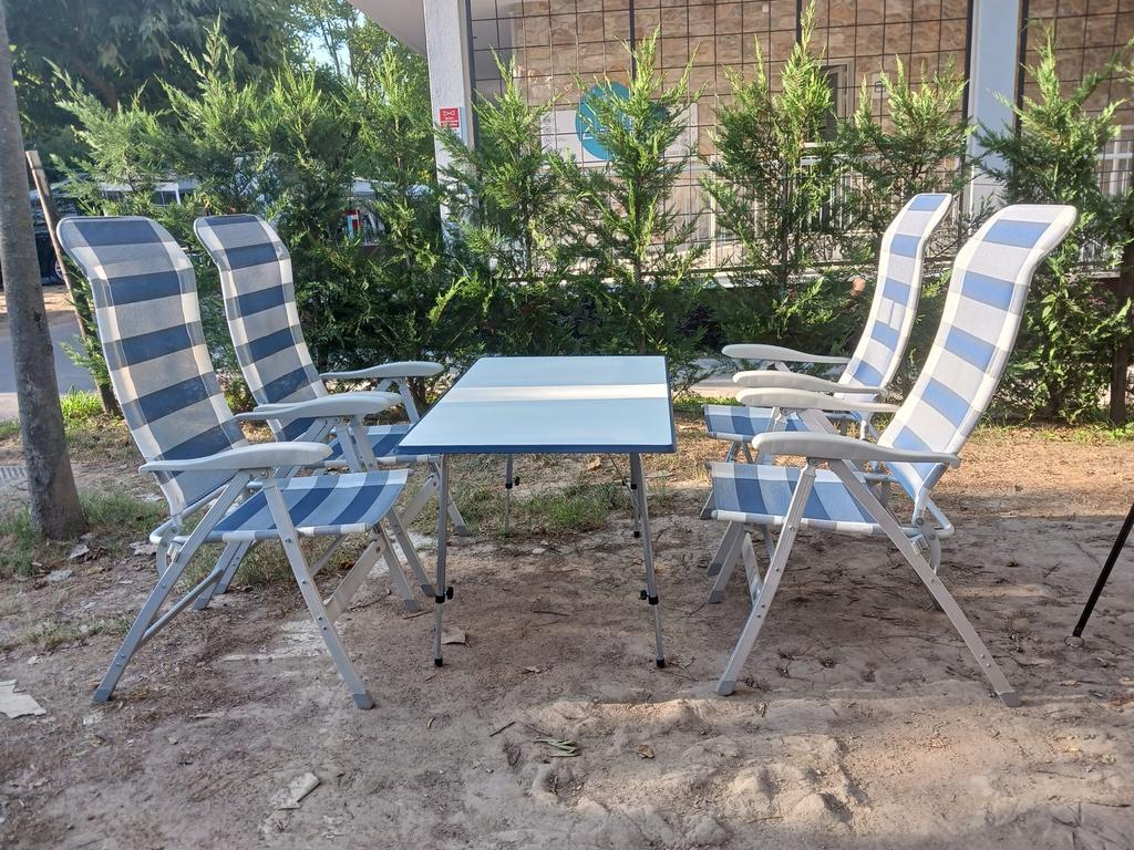 Set campingstoelen en tafel, Caravans en Kamperen, Ophalen, Gebruikt, Campingmeubel-accessoire