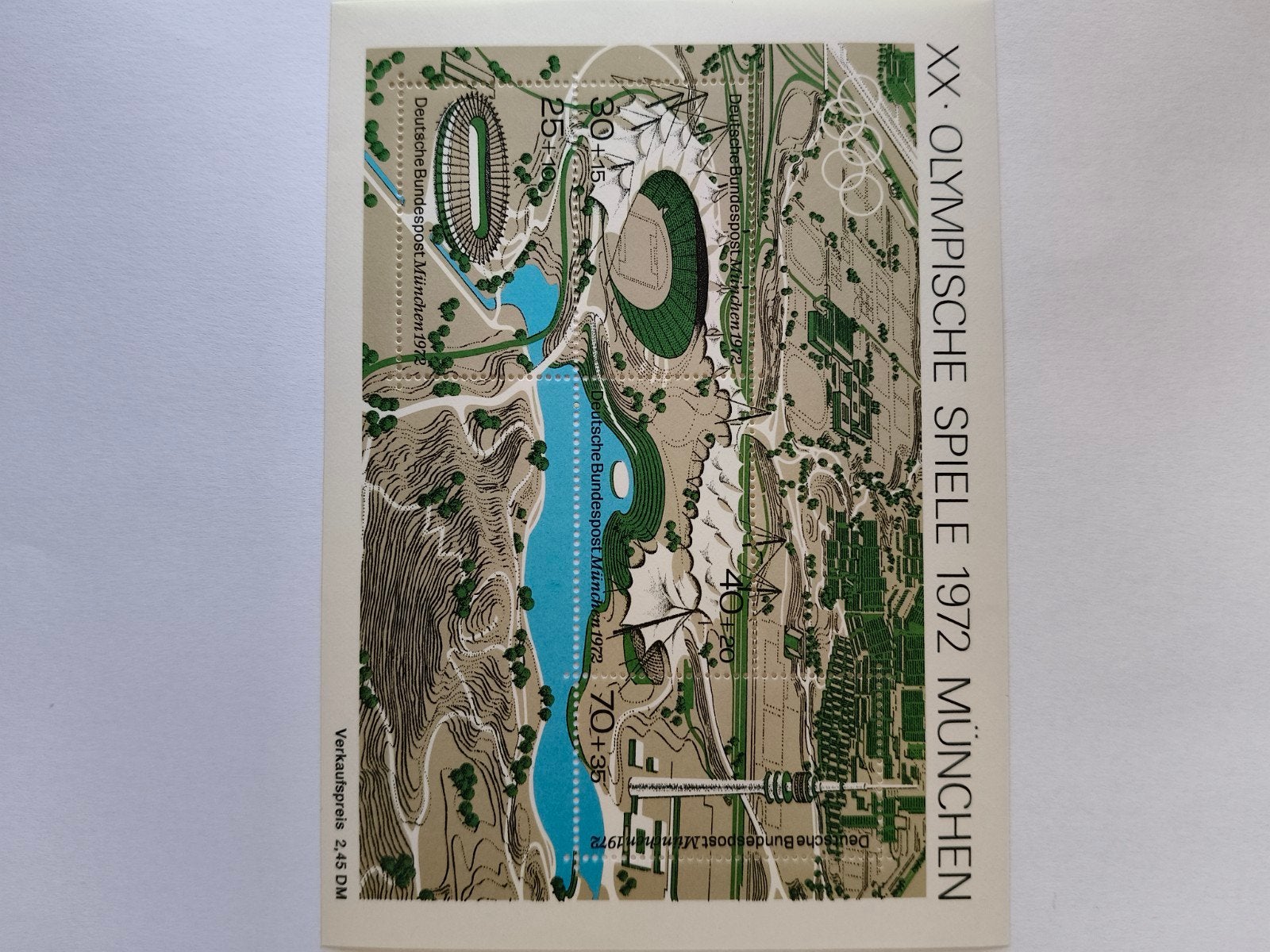 Duitse postzegels Olympische Spelen München 1972, Postzegels en Munten, Ophalen of Verzenden, BRD
