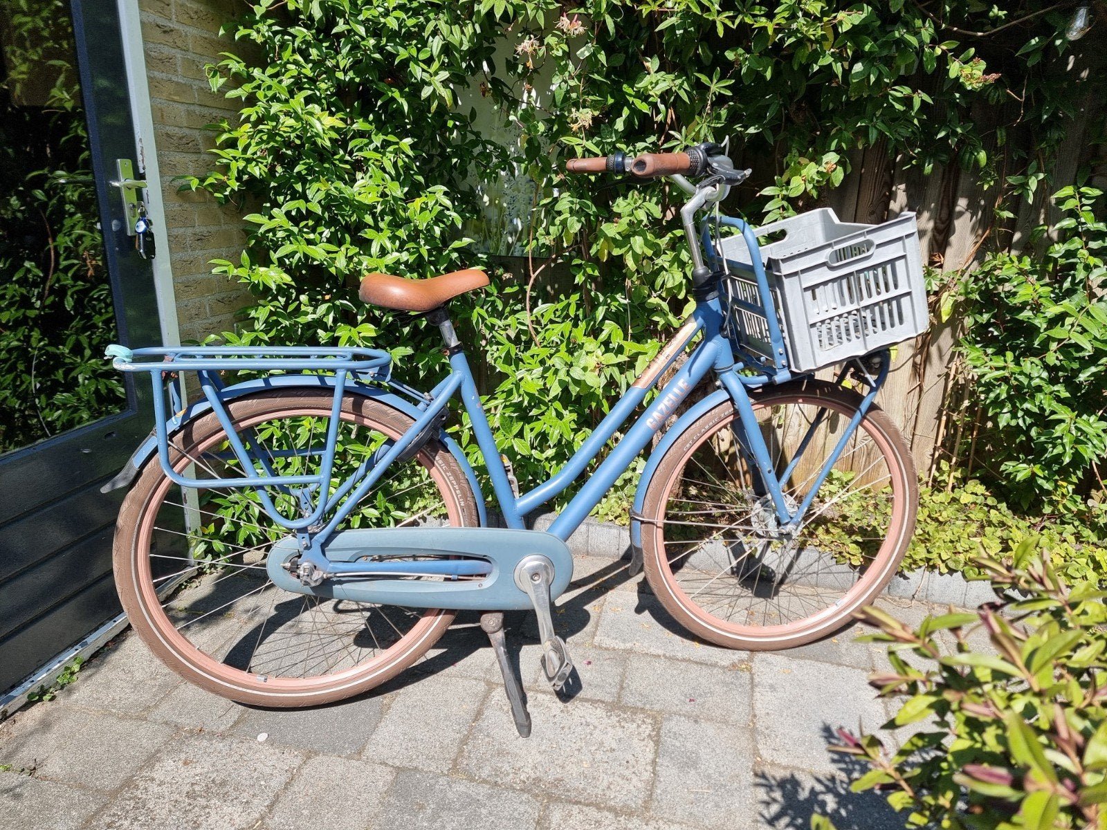 Gazelle Heavy Duty transportfiets  Jeansblue, Ophalen, Versnellingen, Gazelle, 53 tot 56 cm