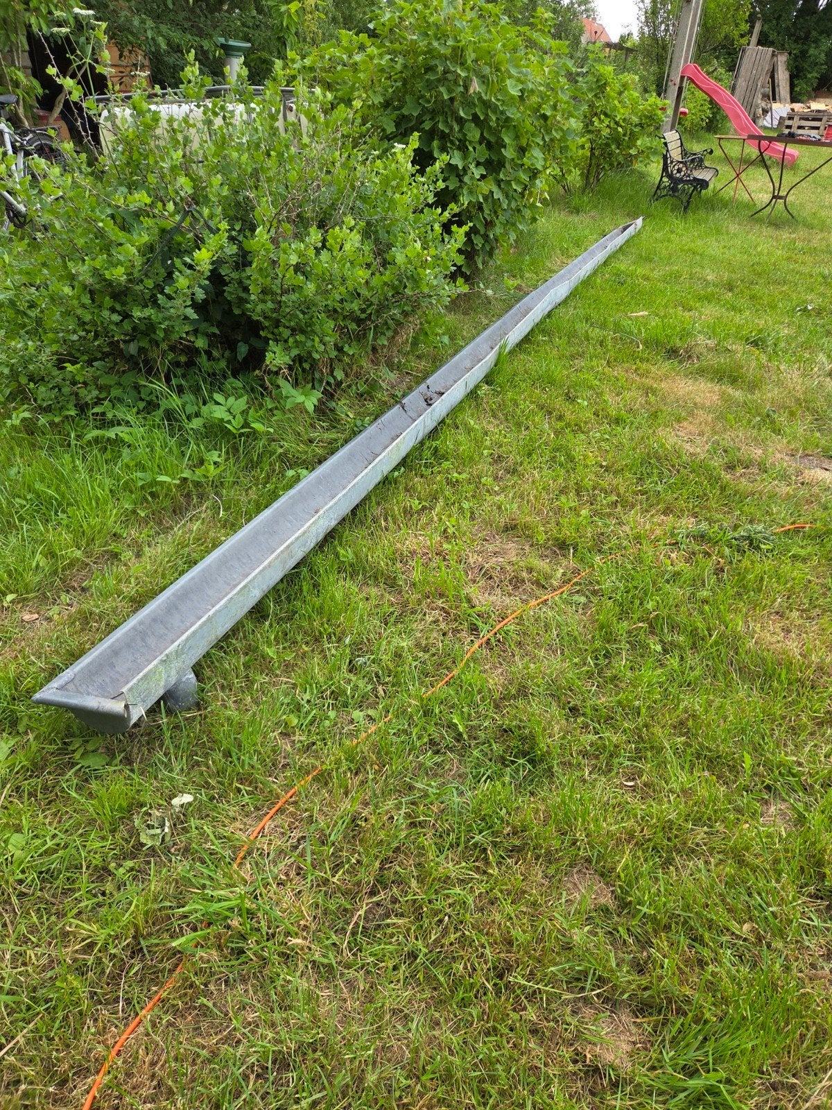 Dakgoot met beugels - 636cm, Ophalen of Verzenden