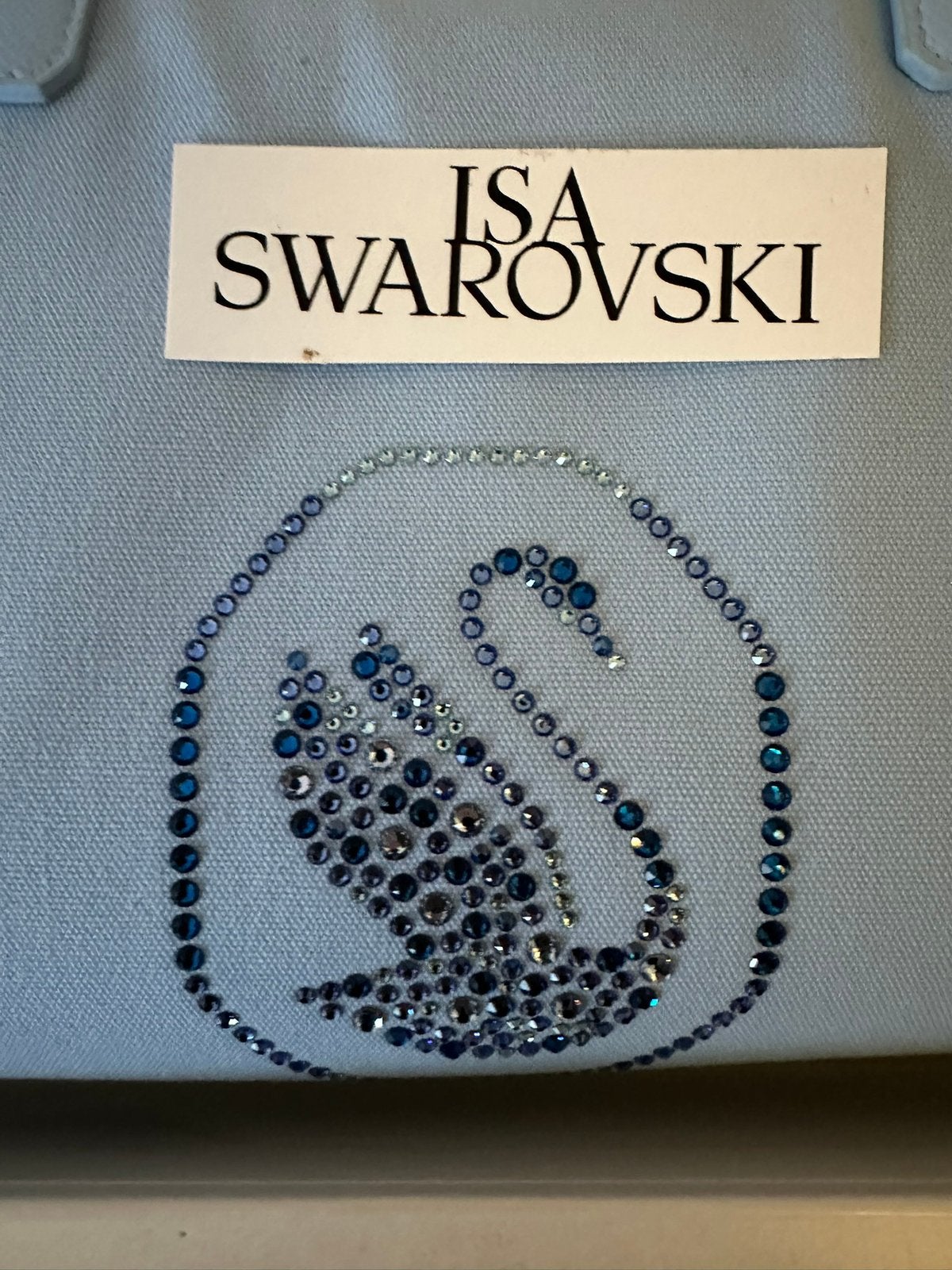 Nieuw in doos , Mooie grote blauwe tas van Swarovski, Ophalen of Verzenden, Nieuw, Figuurtje