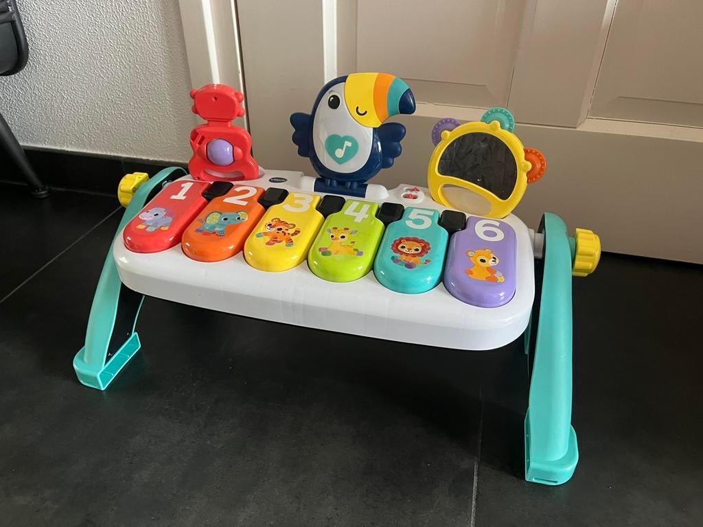 Speel en leer piano VTech, Kinderen en Baby's, Speelgoed | Vtech, Ophalen, Zo goed als nieuw, 6 maanden tot 2 jaar