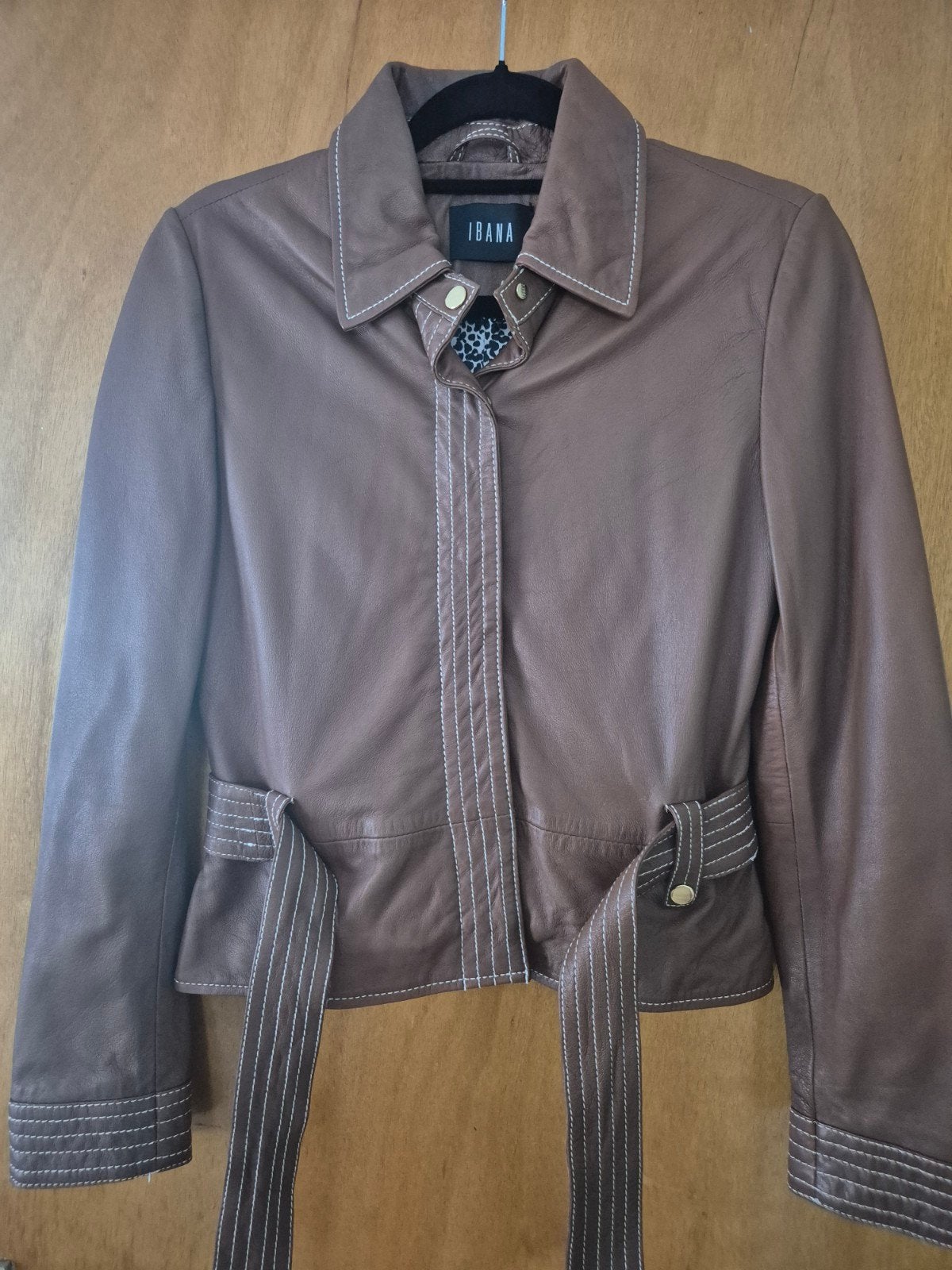 IBANA Leren Jasje Cognac Kleur Maat 36 - Splinternieuw, Kleding | Dames, Bruin, IBANA, Nieuw, Ophalen of Verzenden