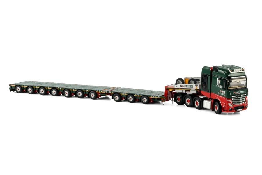 Mercedes Actros MP5 8X4 + Nooteboom 3+7 Kahl Nieuw[wsi-1:50], Ophalen of Verzenden, Nieuw, Bus of Vrachtwagen, Wsi