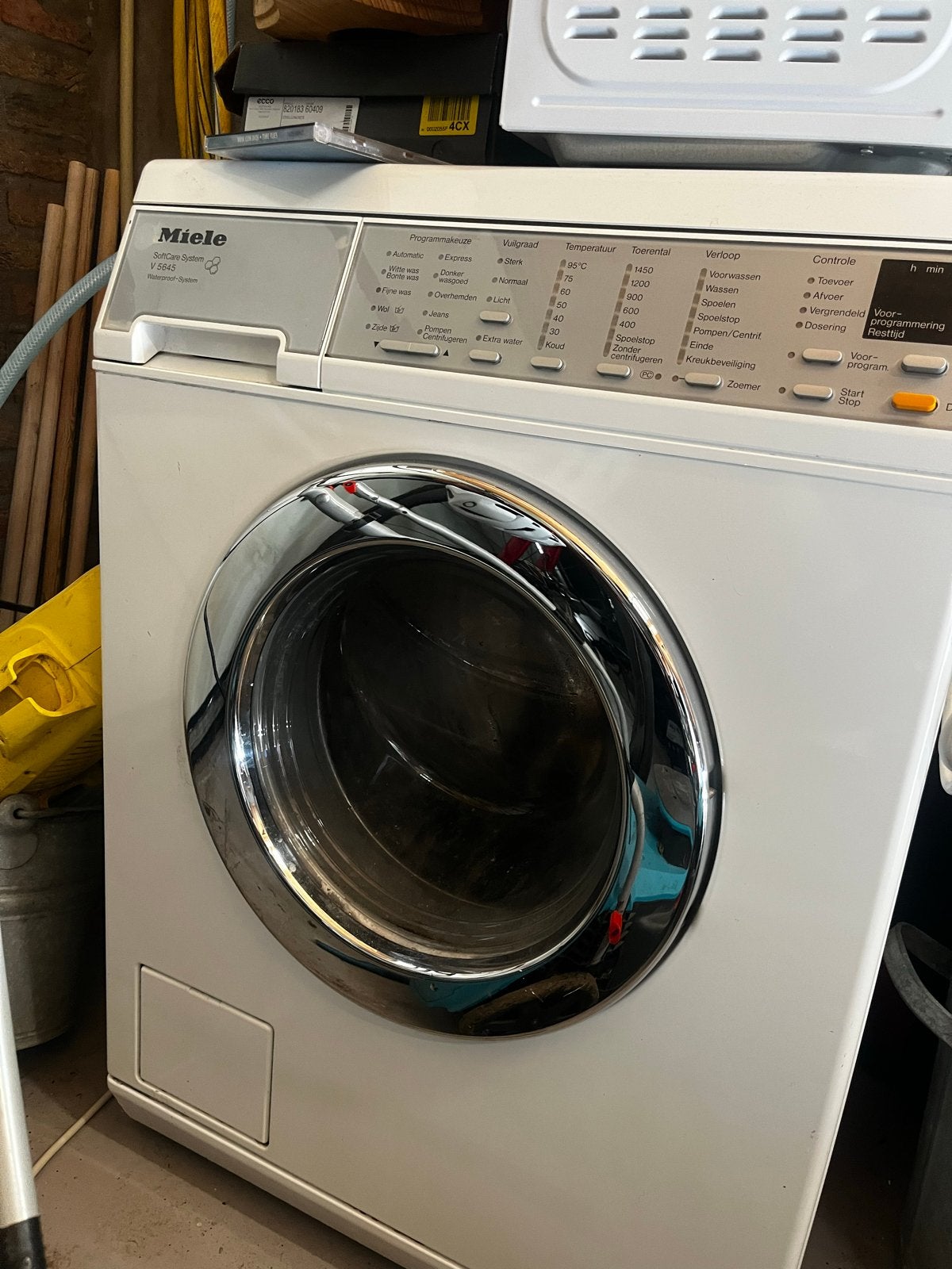 Gratis ophalen: Miele V 5645 SoftCare System Wasmachine, Witgoed en Apparatuur, Wasmachines, Ophalen, Gebruikt, Voorlader, Kort programma