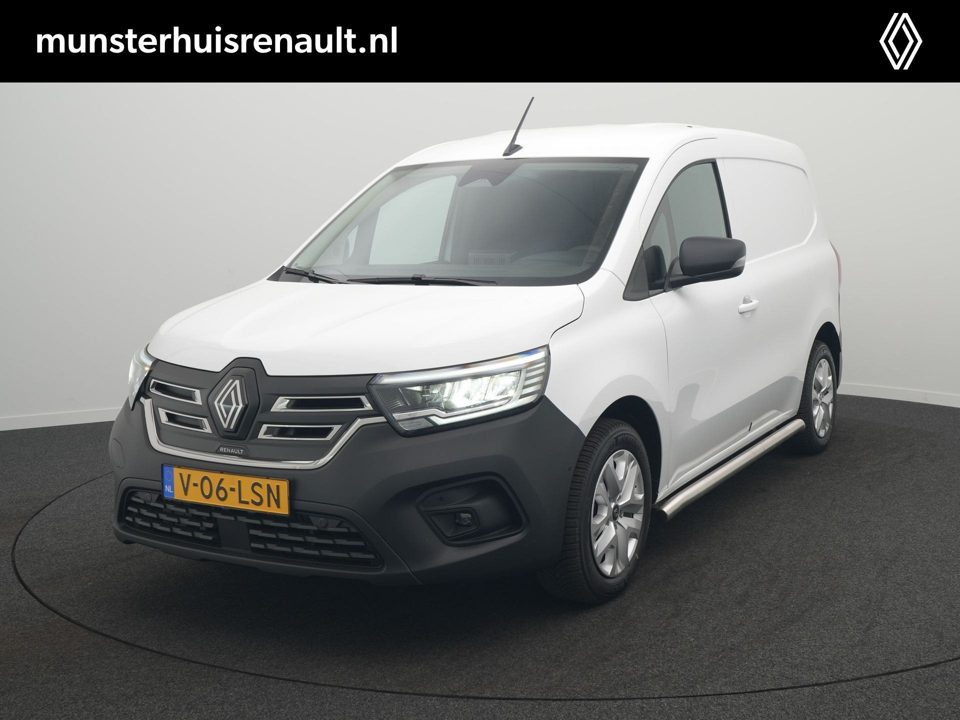 Renault Kangoo E-Tech Advance L1 44 kWh - All Seasonbanden -, Gebruikt, Zwart, Renault, Leder en Stof
