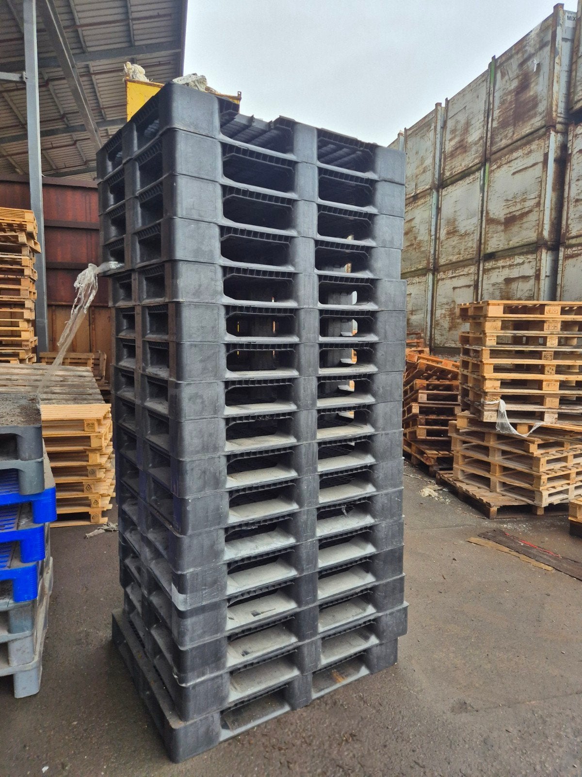 19 kunststof pallets 100 x 120cm, Ophalen, Gebruikt, 100 cm of meer, 60 cm of meer